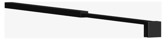 Dansani Match 4 Teleskopstang L60-100cm til Modell D Svart Matt