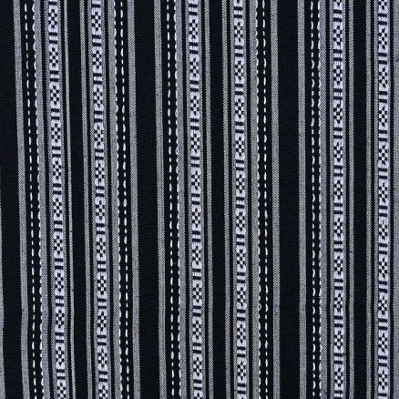 Balsløw Jacquard med meksikanske striper Stoff 069 50cm