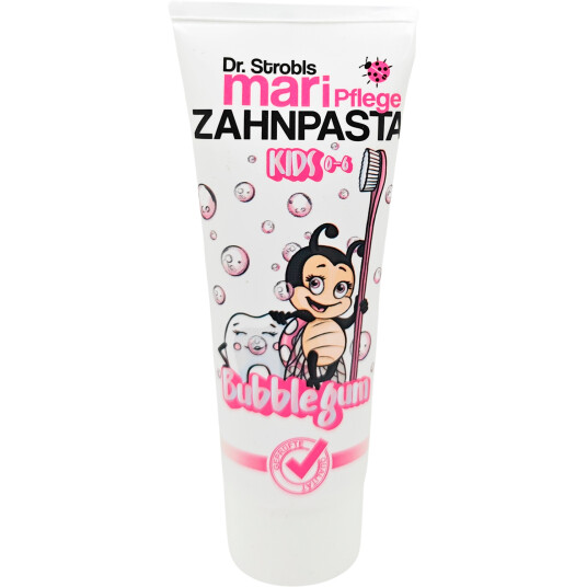 Barnetannkrem DR. STROBLS Kids Bubblegum 0-6 år 75 ml. Barnetannkrem DR. STROBLS Kids Bubblegum 0-6 år 75 ml.