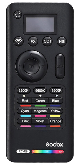 Godox RC-R9 Fjernkontroll For LC500R LED RGB Light Stick og SZ150 Godox RC-R9 Fjernkontroll For LC500R LED RGB Light Stick og SZ150