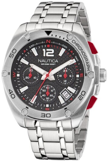Nautica Herreklokke NAPTCF206 Tin Grå/Stål Ø44 mm Nautica Herreklokke NAPTCF206 Tin Grå/Stål Ø44 mm