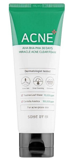 Some By Mi AHA-BHA-PHA Miracle Acne Clear Foam 100 ml Ansiktsrens Some By Mi AHA-BHA-PHA Miracle Acne Clear Foam 100 ml Ansiktsrens