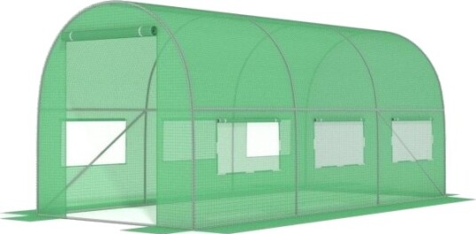 Zaria Grønn Folietunnel Med Vinduer 9M2 = 450*200*200