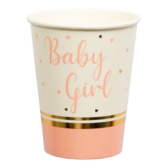 8 stk Baby Girl Papirkopper