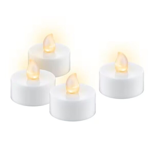 Goobay Set of 4 LED tea lights with timer