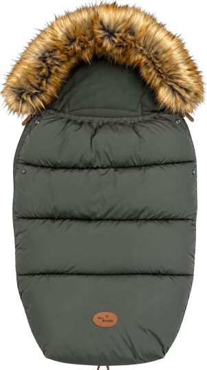 Mini Dreams Fleece Vognpose, Oliven/Pels