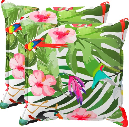 vidaXL Putetrekk 2 stk. HOUTEN Svart 65 x 65 cm Polyester