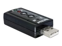Delock - Lydkort - 24-bit - 96 kHz - 7.1 - USB 2.0 - CM6533 Delock - Lydkort - 24-bit - 96 kHz - 7.1 - USB 2.0 - CM6533