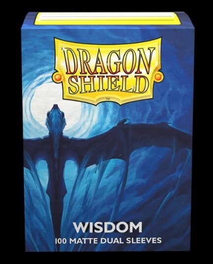Matte Dual Wisdom Standard Size (100) Kortlommer, Dragon Shield - Kortspill fra Outland