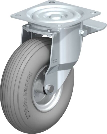 Blickle 434415 L-P 265R-St-Sg Styrehjul Med Bremse, Hjuldiameter 260 Mm, Bæreevne (Maks.) 250 Kg 1 Stk