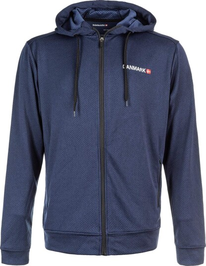 Danmark Lesing Full Zip Hettegenser Blå L