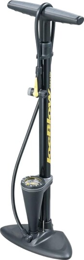 Topeak Joeblow Urban Ex gulvkompressor - 120 PSI - Svart/Gul