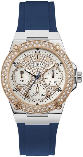 Guess Dameklokke W1291L2 Hvit/Gummi Ø39 mm