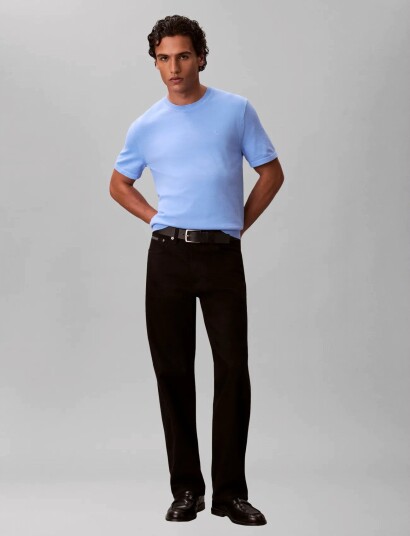 Calvin Klein Ss Supima Cotton Crew 14Gg   Blue   XL