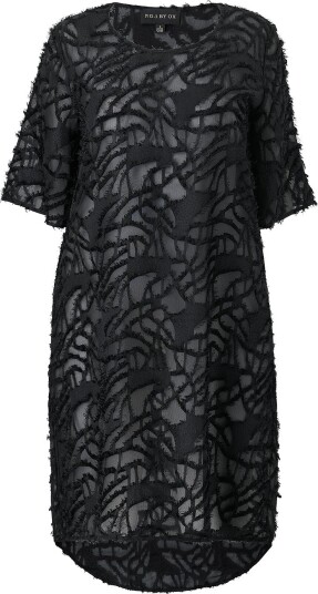 NO. 1 BY OX   Kjole Loose Tunic Dress SS   Svart