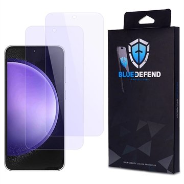 BlueDefend Samsung Galaxy S23 FE Anti Blue Light Skjermbeskyttere Beskyttelsesglass 2 stk.