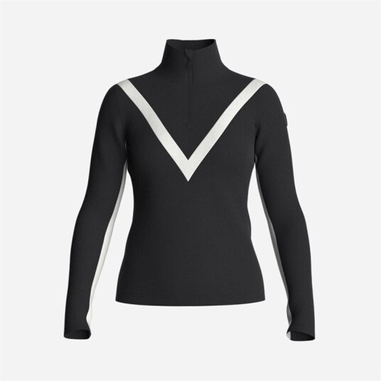 Voss Chevron Zipup Women Black