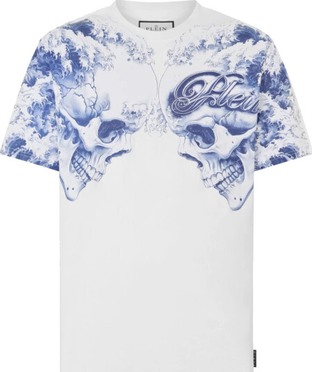 Philipp Plein Herre Topper Hvit 3XL,