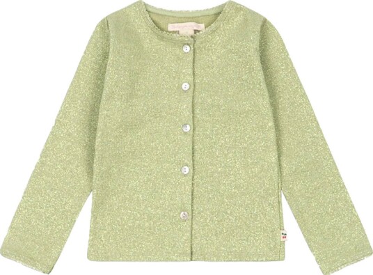 Konges Sløjd Cardigan Roli Purre Green m. Glitter Konges Sløjd 1½ år (86) Cardigan Grønn