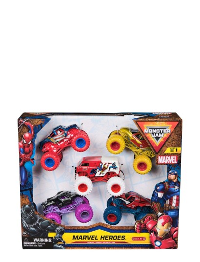Monster Jam Monster Jam 1:64 Marvel 5 Pakning Multi Patterned One Size Monster Jam Monster Jam 1:64 Marvel 5 Pakning Multi Patterned One Size