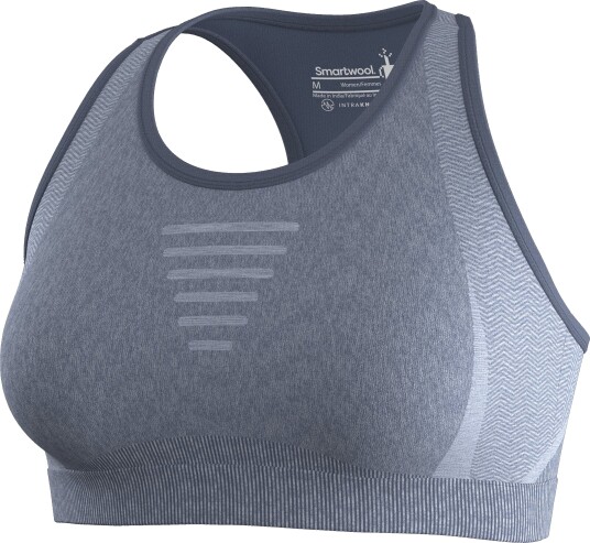 SmartWool W Intraknit Racerback Bra Nightfall Blue Heather L