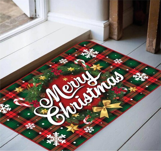 Merry Christmas Dørmatte - 60×40 cm Merry Christmas Dørmatte - 60×40 cm
