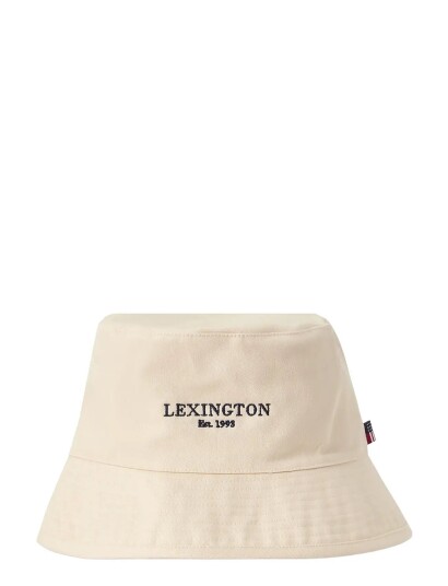 Lexington Clothing Washed Cotton Bucket Hat   Beige   L/XL