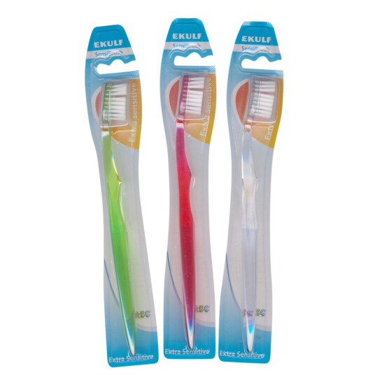 Ekulf SensiBrush Tannbørste Extra Sensitive Myk bust