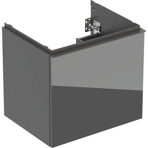 Geberit Acanto servantskap 59,2x47,5 cm grått glass Geberit Acanto servantskap 59,2x47,5 cm grått glass