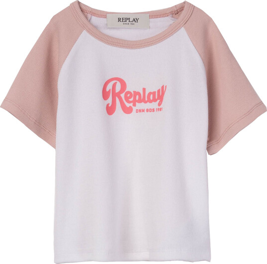 Replay Logo Tee Hvit 16