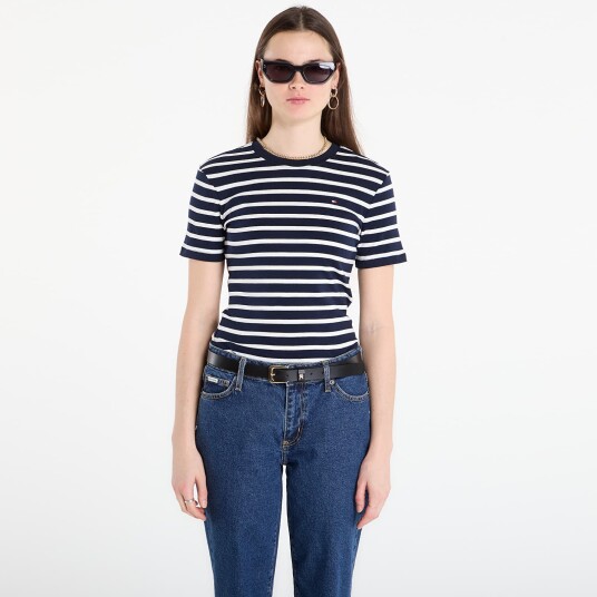 Tommy Hilfiger Slim Cody C-Nk Ss - Navy - M
