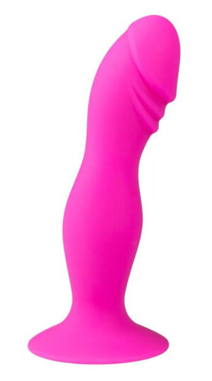 Easytoys Anal Collection Rosa Silikondildo m/ Sugekopp Easytoys Anal Collection Rosa Silikondildo m/ Sugekopp