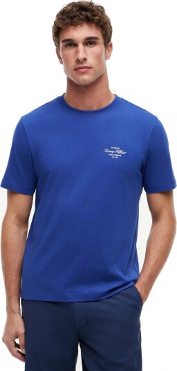 Tommy Hilfiger Nautical Back Photo Regular Tee   Blue   L