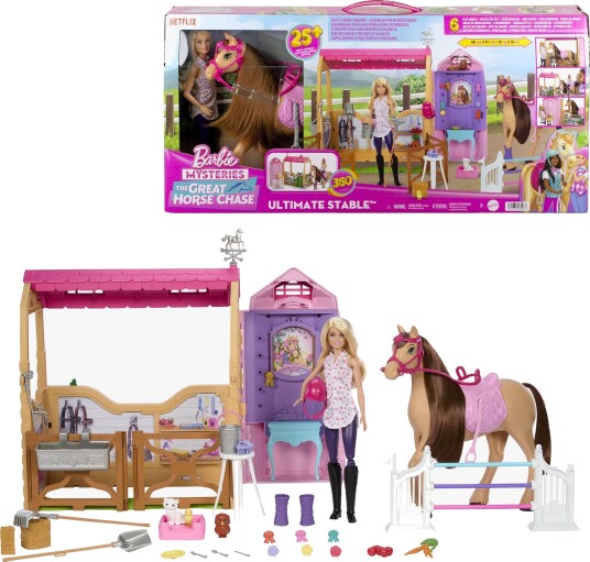 Barbie Den Store Hestejakten Ultimat Stall Lekesett for Barn 3+ år