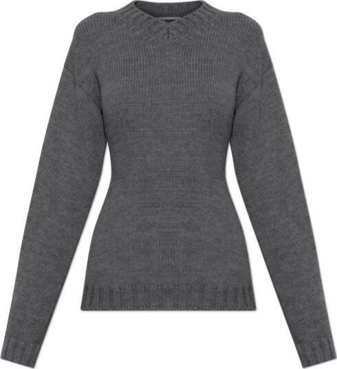 Jil Sander Dame Strikkevarer Grå L, Jil Sander Dame Strikkevarer Grå L,