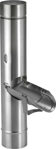VMZINC regnvannsrør uten sil ZINC NATUR 76 mm