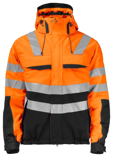 ProJob 6414 Fodrad Jacka HV Orange/Svart L