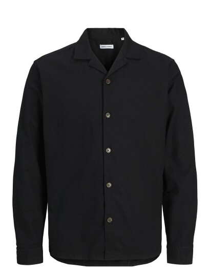 Jack & Jones Jjsummer Resort Shirt Ls - Black - M