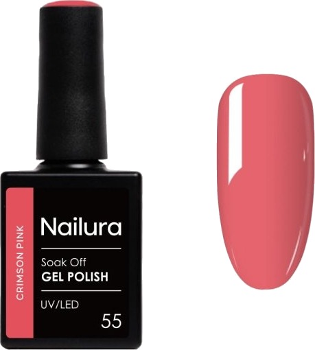 Nailura Gelpolish 55 – Crimson Pink – 10 ml