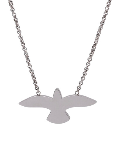 BUD TO ROSE Dove Necklace |Silver |One Size