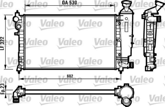 VALEO 731526 Radiator motorkjøling