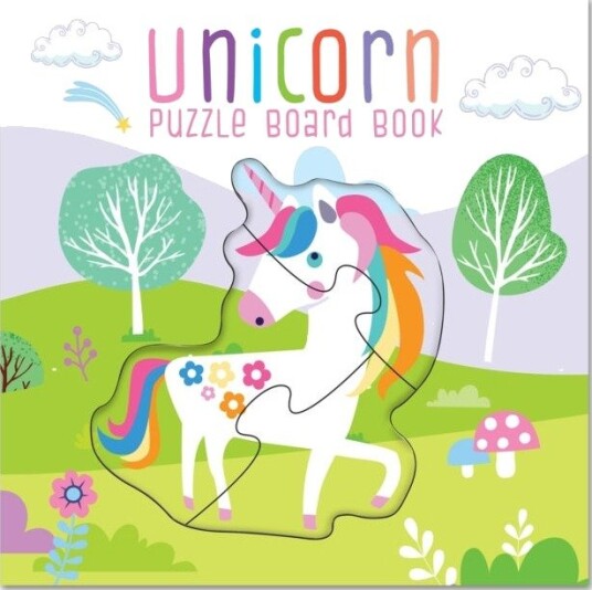 Unicorn Puzzle Book: Board Book With Jigsaw Puzzles For Kids