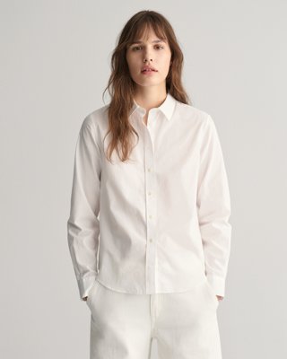 Poplinskjorte i regular fit WHITE 40 Poplinskjorte i regular fit WHITE 40