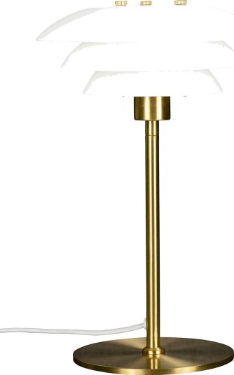 Dyberg Larsen Bordlampe DL20 opal Messing Bordlamper