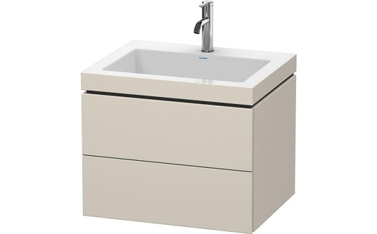 Duravit L-Cube Servantskap m/2 skuffer 600x500x480 mm Taupe Matt