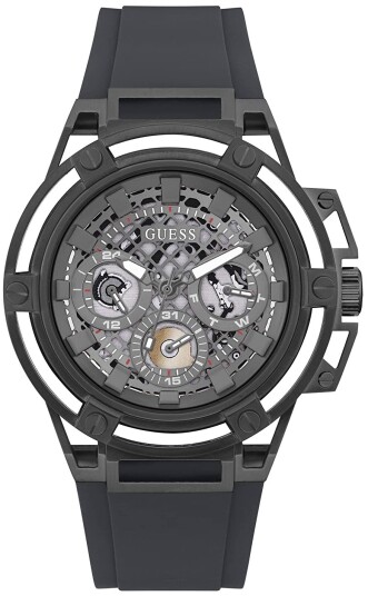 Guess Herreklokke GW0423G3 Matrix Grå/Gummi Ø46 mm