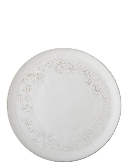 Bloomingville Winter Serving Plate - White - ONE SIZE
