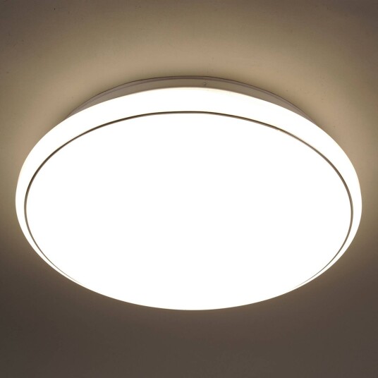 JUST LIGHT. GmbH LED-taklampe Jupiter, dimbar, Hvit / opal, Stue / spisestue, Kunststoff, Moderne