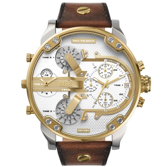 Diesel Mr. Daddy 2.0 DZ7483 - Herre - 57 mm - Analog - Kvarts urverk - Mineralglas Diesel Mr. Daddy 2.0 DZ7483 - Herre - 57 mm - Analog - Kvarts urverk - Mineralglas