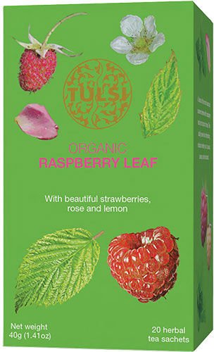 Tulsi Raspberry Leaf Te Ø   20 br
